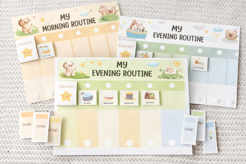 Editable routine chart- Little Rhythm co