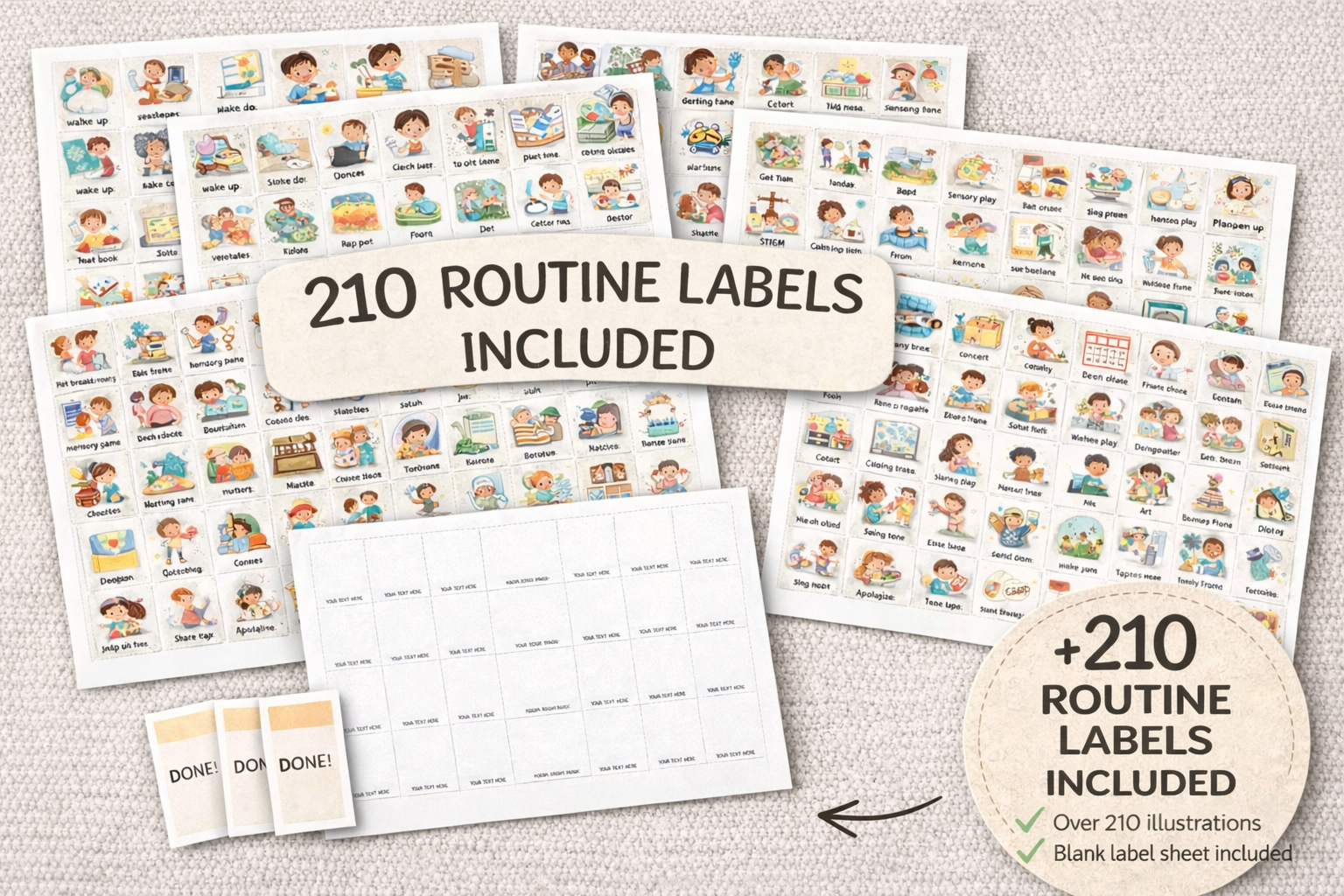 Editable routine chart- Little Rhythm co